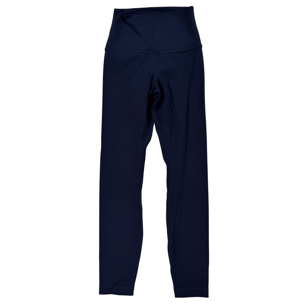 Lululemon‎ Pants Womens 2 Blue Align High Rise Crop Leggings Yoga Athletic Gym